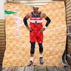 Russell Westbrook NBA Court Quilt Blanket