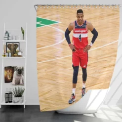 Russell Westbrook NBA Court Shower Curtain
