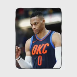 Russell Westbrook Oklahoma City NBA Fleece Blanket 1