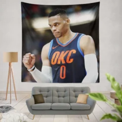 Russell Westbrook Oklahoma City NBA Tapestry