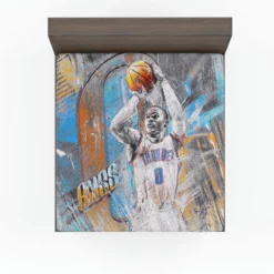 Russell Westbrook Oklahoma City Thunder NBA Fitted Sheet