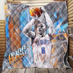 Russell Westbrook Oklahoma City Thunder NBA Quilt Blanket