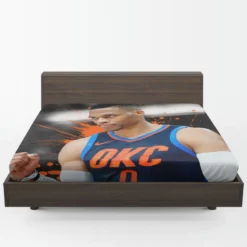 Russell Westbrook focused NBA Fitted Sheet 1