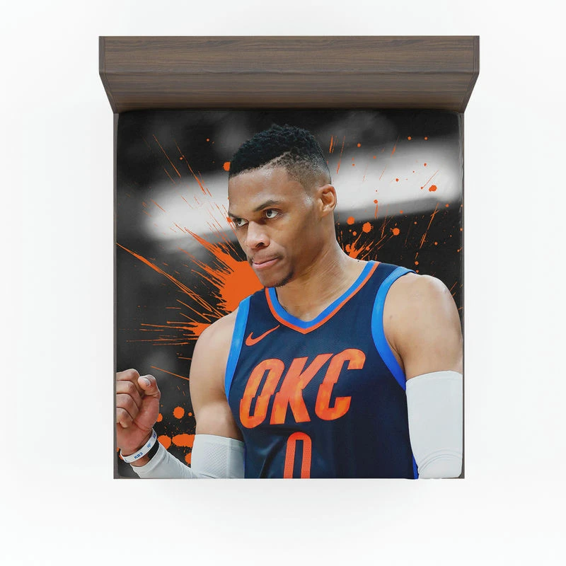 Russell Westbrook focused NBA Fitted Sheet