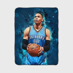Russell Westbrook graceful NBA Fleece Blanket 1