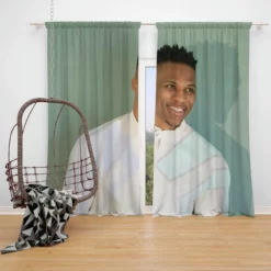 Russell Westbrook professional NBA Player Window Curtain