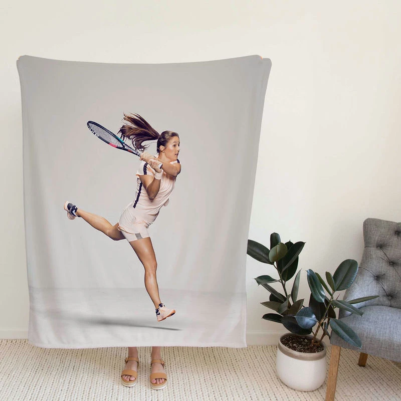 Russian Popular Tennis Player Daria Kasatkina Fleece Blanket
