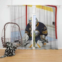 Ryan Miller NHL Player Window Curtain
