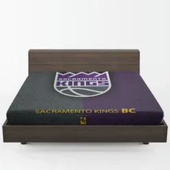 Sacramento Kings Basketball Team Logo Fitted Sheet 1