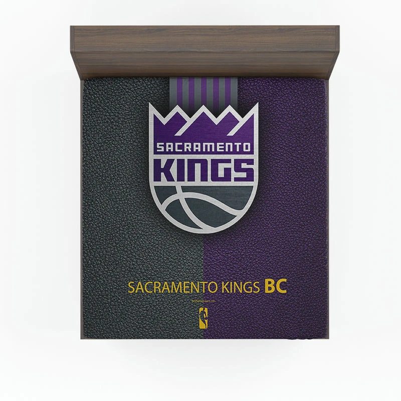 Sacramento Kings Basketball Team Logo Fitted Sheet