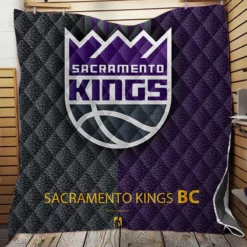 Sacramento Kings Basketball Team Logo Quilt Blanket