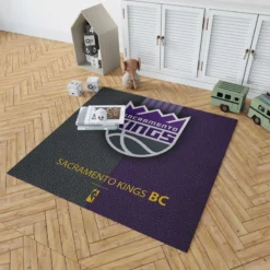 Sacramento Kings Basketball Team Logo Rug 1