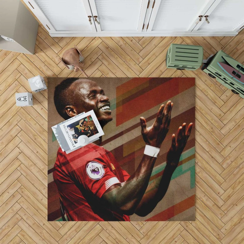 Sadio Mane consistent Football Rug