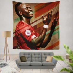 Sadio Mane consistent Football Tapestry