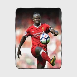 Sadio Mane dependable Football Fleece Blanket 1