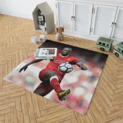 Sadio Mane dependable Football Rug 1