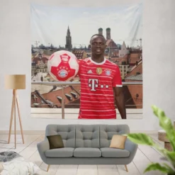 Sadio Mane determined Football Tapestry