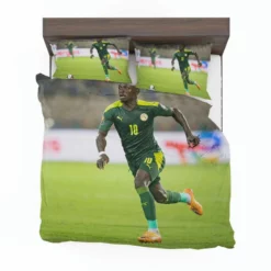 Sadio Mane encouraging Football Bedding Set 1