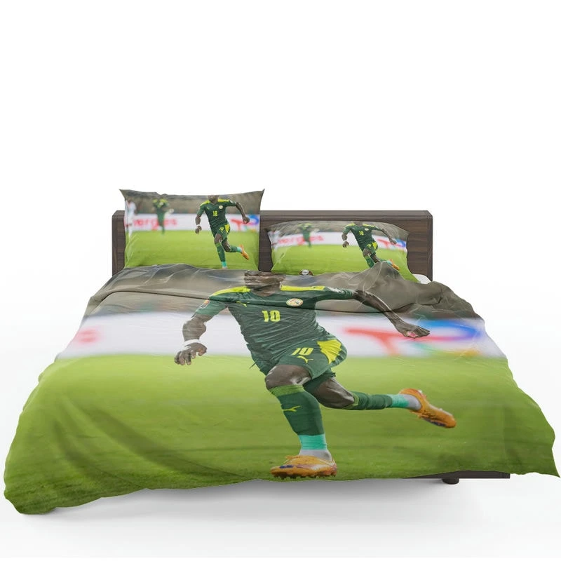 Sadio Mane encouraging Football Bedding Set