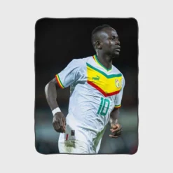 Sadio Mane ethical Football Senegal Fleece Blanket 1