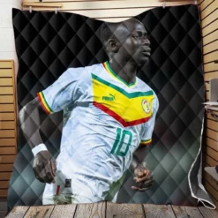 Sadio Mane ethical Football Senegal Quilt Blanket