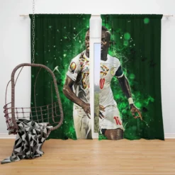 Sadio Mane fast Football Window Curtain