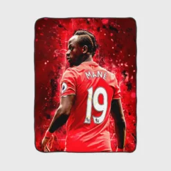 Sadio Mane fastidious Football Fleece Blanket 1