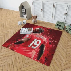 Sadio Mane fastidious Football Rug 1