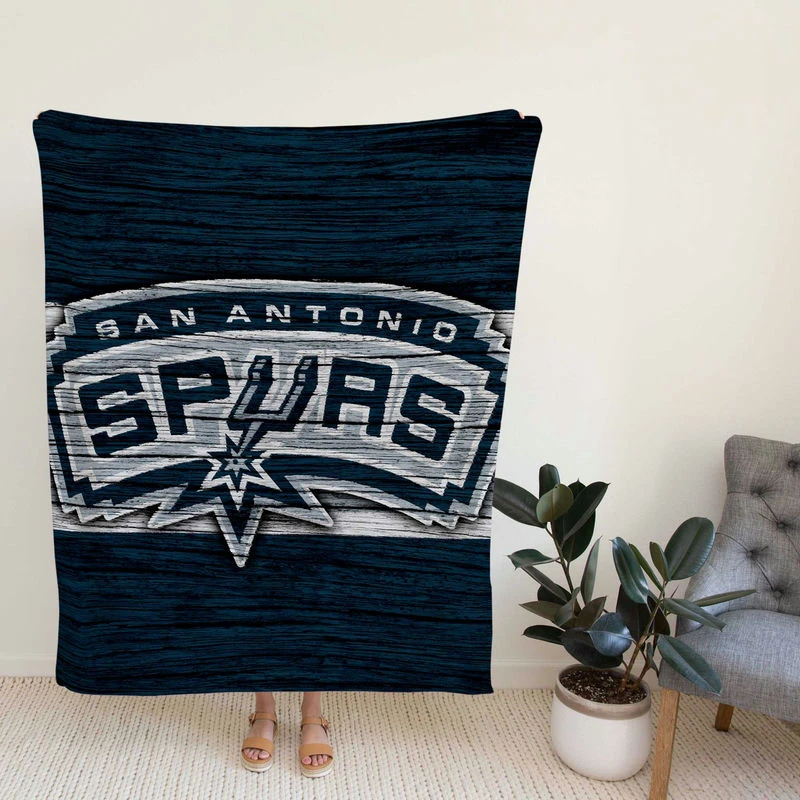 San Antonio Spurs NBA Logo Fleece Blanket