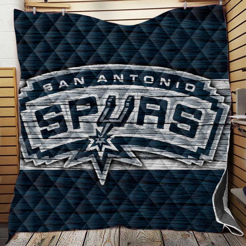 San Antonio Spurs NBA Logo Quilt Blanket
