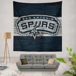 San Antonio Spurs NBA Logo Tapestry
