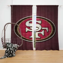 San Francisco 49ers Exciting NFL Team Window Curtain