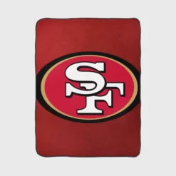 San Francisco 49ers Logo Fleece Blanket 1