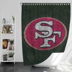 San Francisco 49ers NFL Football Player Shower Curtain
