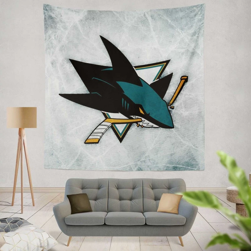 San Jose Sharks Exellelant NHL Tapestry