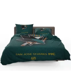 San Jose Sharks NHL Hockey Club Bedding Set
