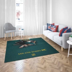 San Jose Sharks NHL Hockey Club Rug 2