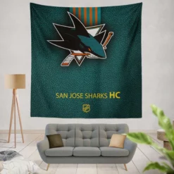 San Jose Sharks NHL Hockey Club Tapestry