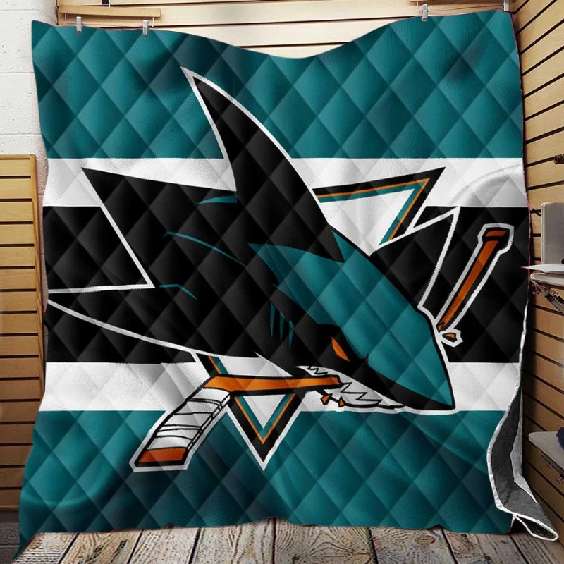 San Jose Sharks NHL Quilt Blanket