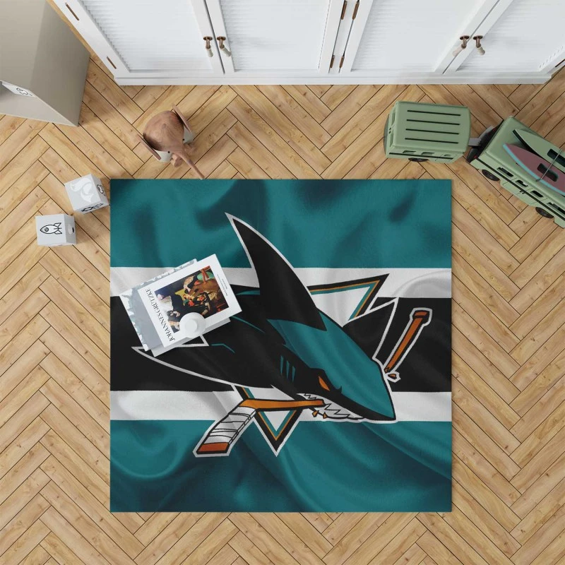 San Jose Sharks NHL Rug