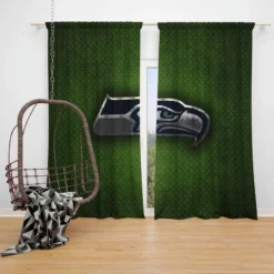 Seattle Seahawks Excellent NFL Team Window Curtain