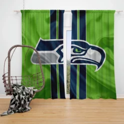 Seattle Seahawks NFL Window Curtain