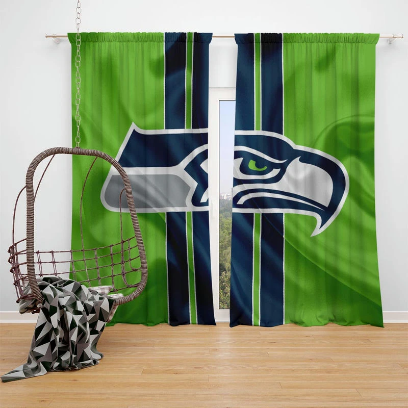Seattle Seahawks NFL Window Curtain
