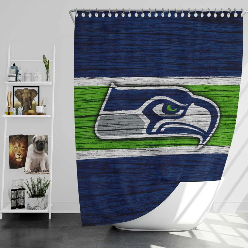 Seattle Seahawks Team Logo Shower Curtain