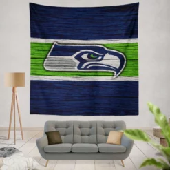 Seattle Seahawks Team Logo Tapestry