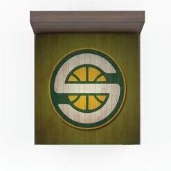 Seattle Supersonics Basketball team Fitted Sheet