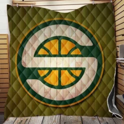 Seattle Supersonics Basketball team Quilt Blanket