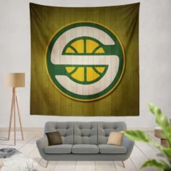 Seattle Supersonics Basketball team Tapestry