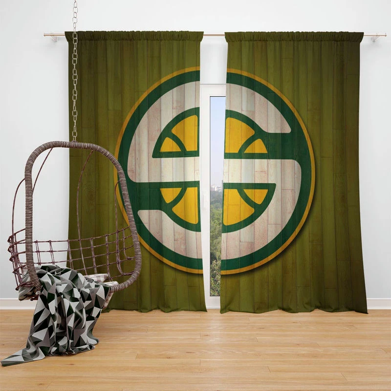 Seattle Supersonics Basketball team Window Curtain