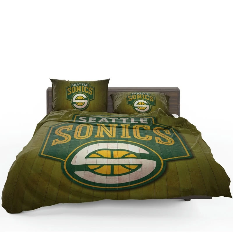 Seattle Supersonics NBA Basketball Club Bedding Set